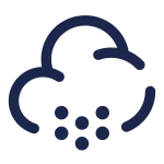 Cloud Snowfall Minimalistic SVG Icon